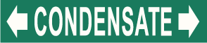 PIPE MARKER- CONDENSATE WITH ARROWS