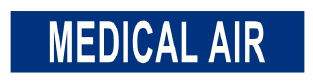 PIPE MARKER- MEDICAL AIR WITH ARROW