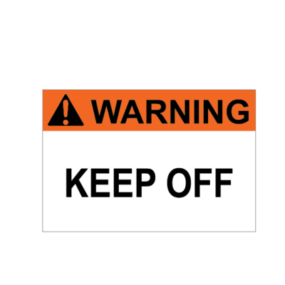 Warning Keep Off